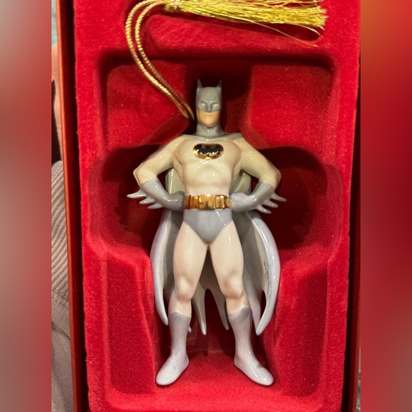 LENOX BATMAN Porcelain Christmas Ornament DC WB Superhero Gift Collectible NIB - Picture 5 of 11